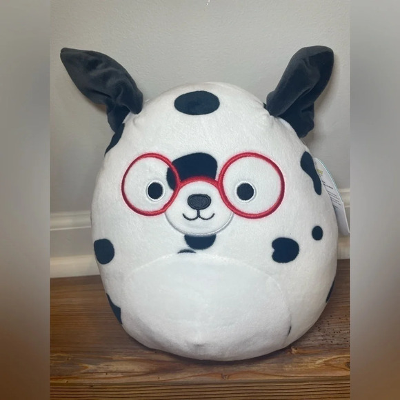 Squishmallows Other - Dustin the Dalmatian Squishmallows Dog White Black Stuffy Stuffed Animal Toy Kid